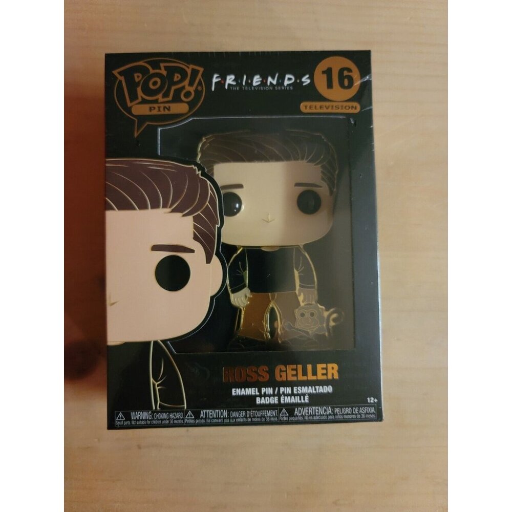 Funko Pop! Pin Friends #16 Ross Geller Enamel‎ Pin Television New Sealed